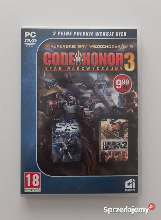 Gry PC Code of Honor 3 SAS Terrorist Takedown 2 strzelaniny Komputerowe PC Kraków