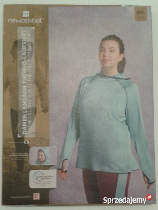 Damska koszulka TERMICZNA do biegania KAPTUR Rozmiar 46 opolskie Wołczyn