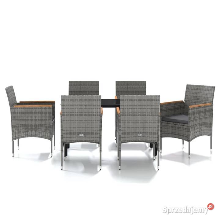 vidaXL 7częściowy zestaw mebli ogrodowych z