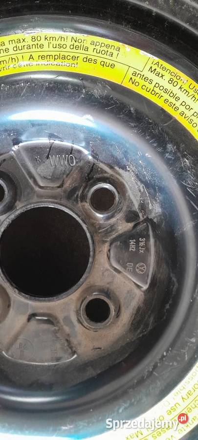KOŁO ZAPASOWE ZAPAS VW GOLF III 35JX14 lubuskie Dobiegniew sprzedam