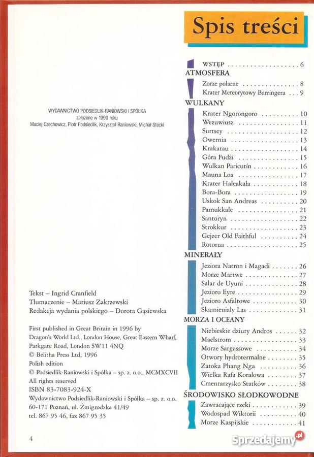 ALBUM 100 największych cudów natury Ingrid Cranf