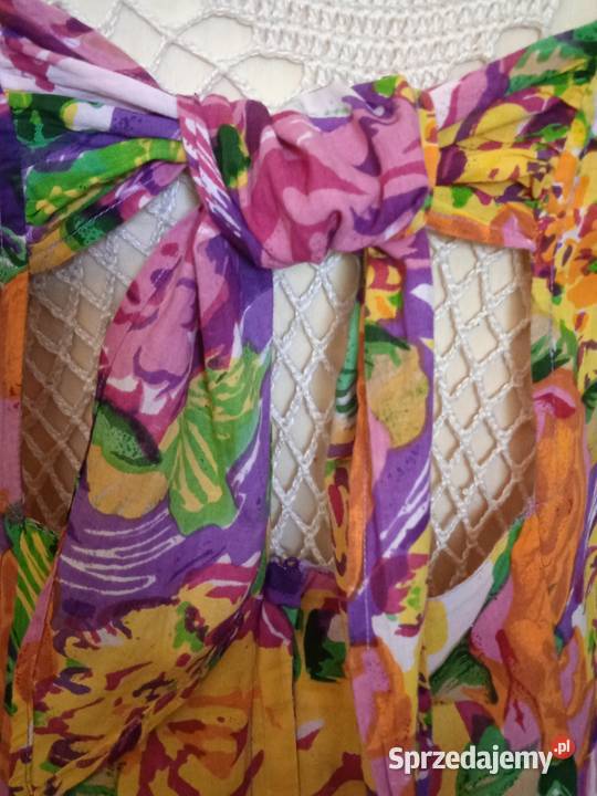 KOLOROWA LETNIA SUKIENECZKA ROZKLOSZOWANA r 40 Rozmiar 40(L) Piła