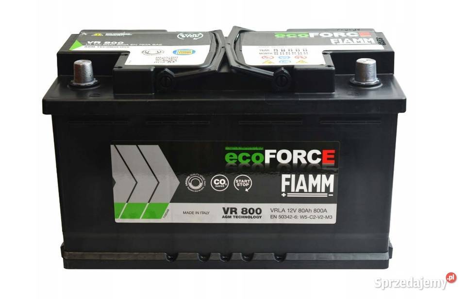 Akumulator Fiamm AGM 12V 80Ah 800A osobowe