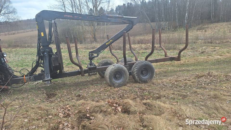 Przyczepa lesna zrywkowa Palms 525 8 ton 2x25 m Przyczepy rolnicze Orneta
