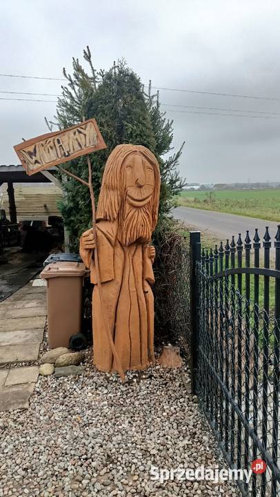 Rzeźba witacz wysokość 2 20 Deszczno