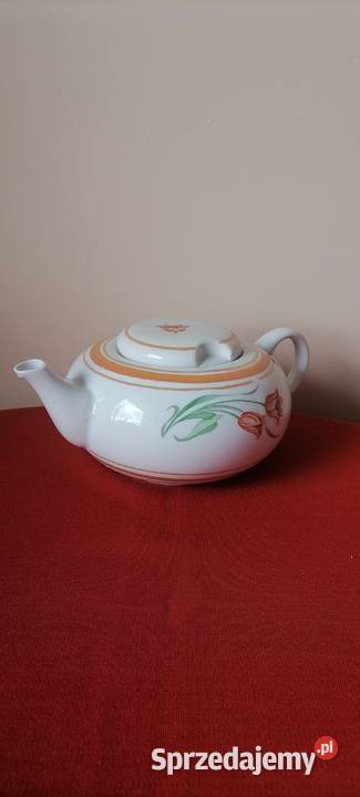 Dzbanek porcelanowy Płaski Tulipan Wałbrzych
