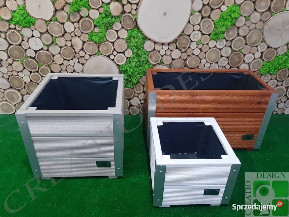 Donica drewniana 703541 CYNTIA nowoczesna donica sprzedam