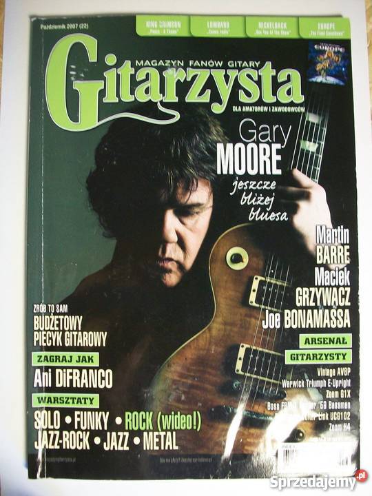 GITARZYSTA 2007 10 PAŹDZIERNIK MOORE GARY Kultura i Rozrywka Warszawa