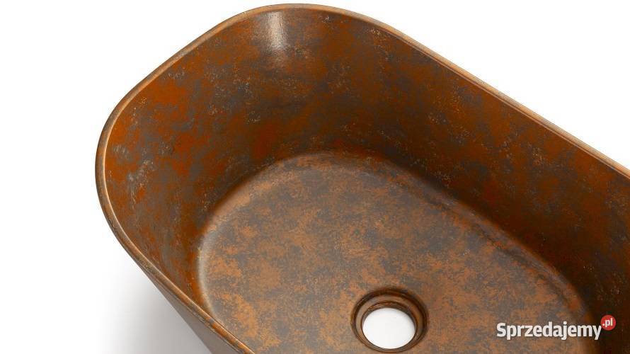 Umywalka 50 LIBRA BASIC SMOKED METAL miedziany i Warszawa