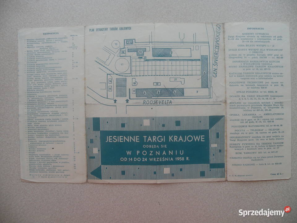 Reklama z PRLu TARGI KRAJOWE Poznań 1958r Andrychów