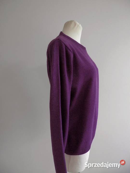 Sweter Pure Wool Wełniany Wrzosowy Lawendowy podlaskie Łomża