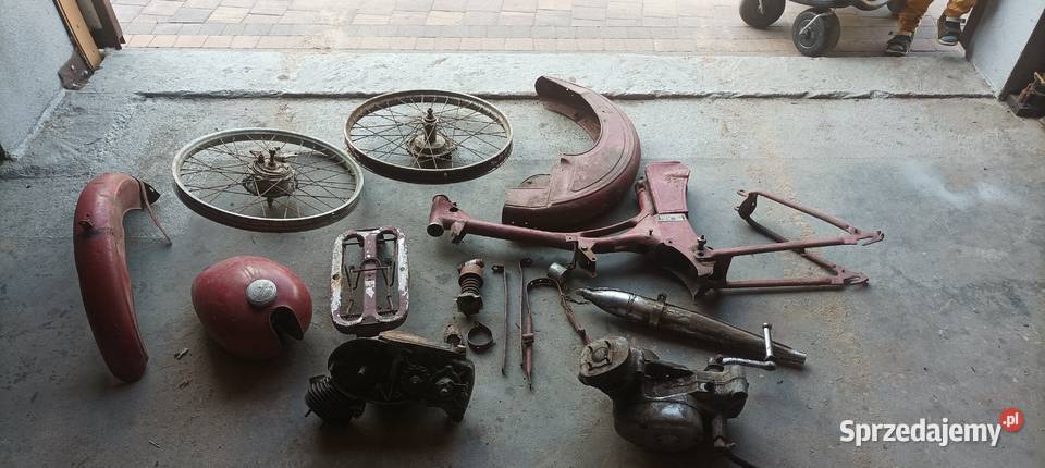 Simson SR2 Motorower 1961 w częściach mazowieckie Stare Hołowczyce