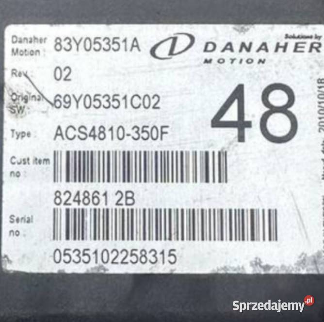 Sterownik controller Danaher 83Y05451A Tomaszów Mazowiecki