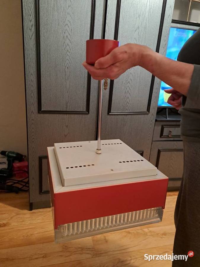 Retro lampa wiszaca firmy Napako z 1971 rzadka Lubań