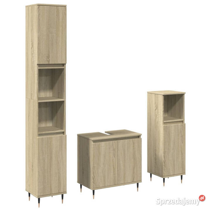 3cz zestaw mebli łazienkowych kolor dąb sonoma Warszawa