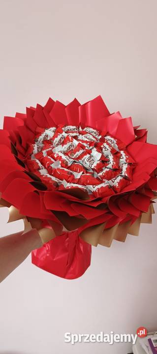 Bukiet jadalny bukiet ze słodyczy Kinder bueno Czekolady i czekoladki Piotrków Trybunalski sprzedam