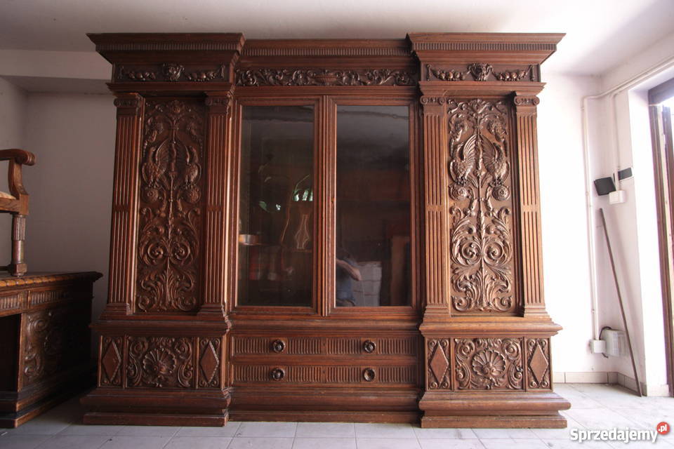 Rarytas Neorenesansowy komplet gabinetowy z 1905 Wrocław