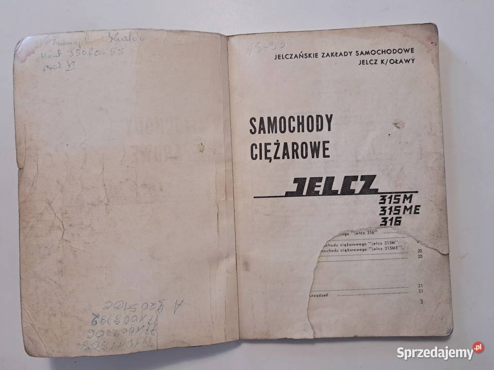Książka Samochody ciężarowe Jelcz 315M 315ME 316 małopolskie Kraków