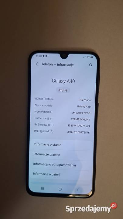 Telefon Samsung Galaxy A40 59 64 pamięć 4 GB RAM Zielona Góra