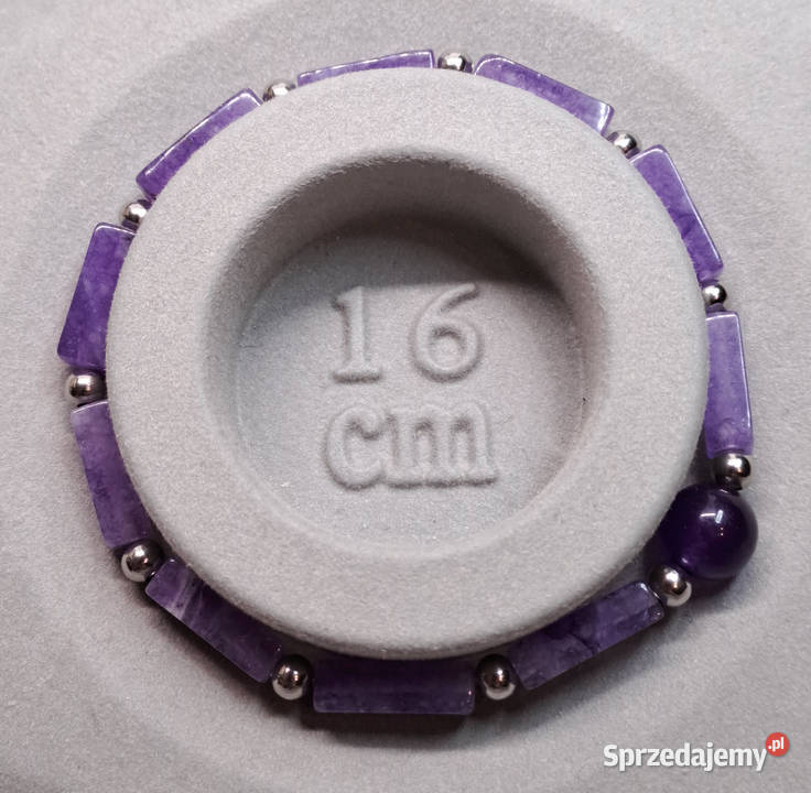 Komplet kolczyki i bransoletka z ametystu Zestawy biżuterii Warszawa