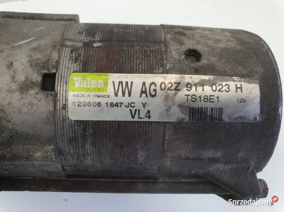VW Golf V 19 TDI ROZRUSZNIK valeo 02Z911023H Janów