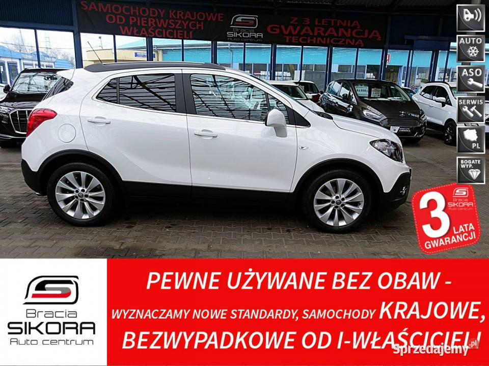Opel Mokka BIAŁA PERŁA 2xKlimatronic Skóra 3Lata elektryczne lusterka Mysłowice