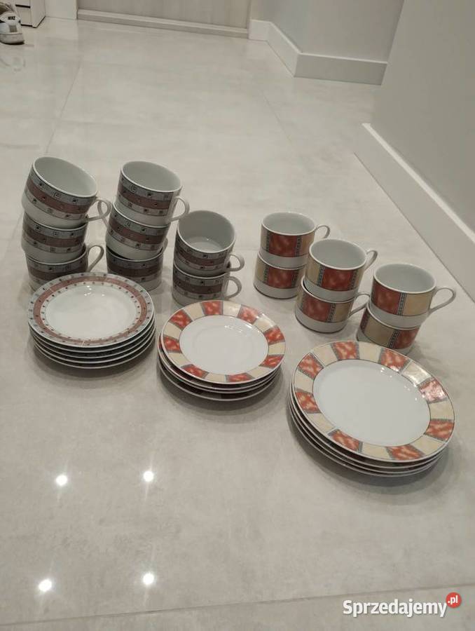 Zestaw filiżanek i talerzy warmińsko-mazurskie Olsztyn