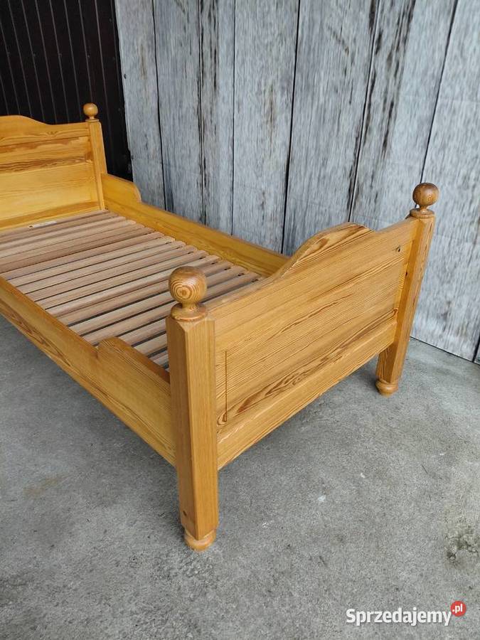 łóżko sosnowe jednoosobowe 489 Byczyna