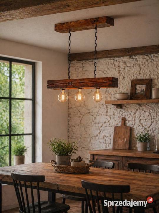 Lampa sufitowa rustykalna OLD WOOD RETRO LSI2B43 śląskie Siedlec