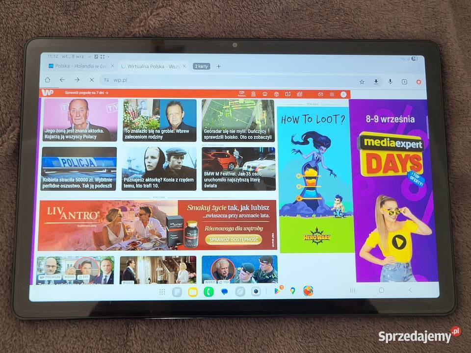SAMSUNG GALAXY TAB 11 A9 5G 8128 GB na gwarancji Libiąż sprzedam