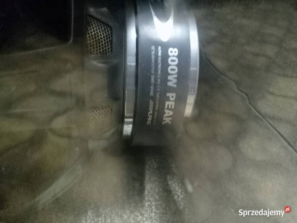 Subwoofer skrzynia basowa ALPINE ze wzmacniaczem Wzmacniacze Jastrzębie-Zdrój