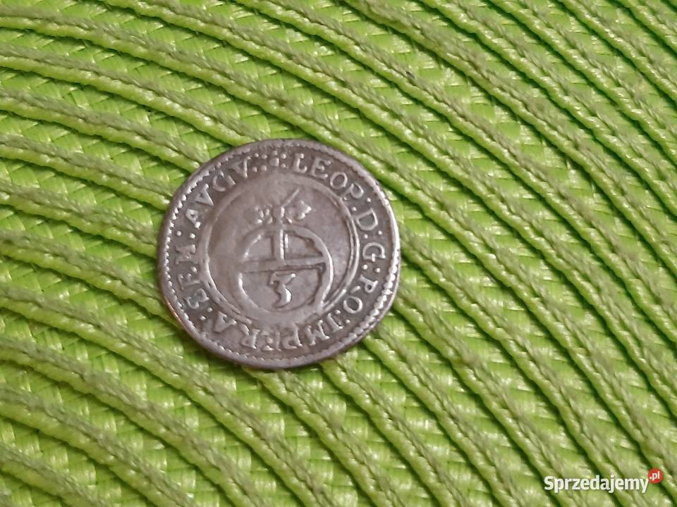 moneta srebrna Austri Zakon Krzyzacki z 1670r Łomża