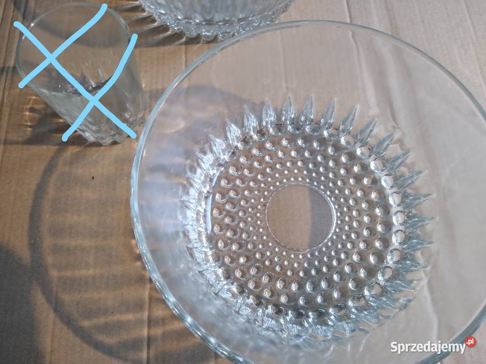 Stare szkło HSG Ząbkowice miseczka miseczki PRL Dąbrowa Górnicza