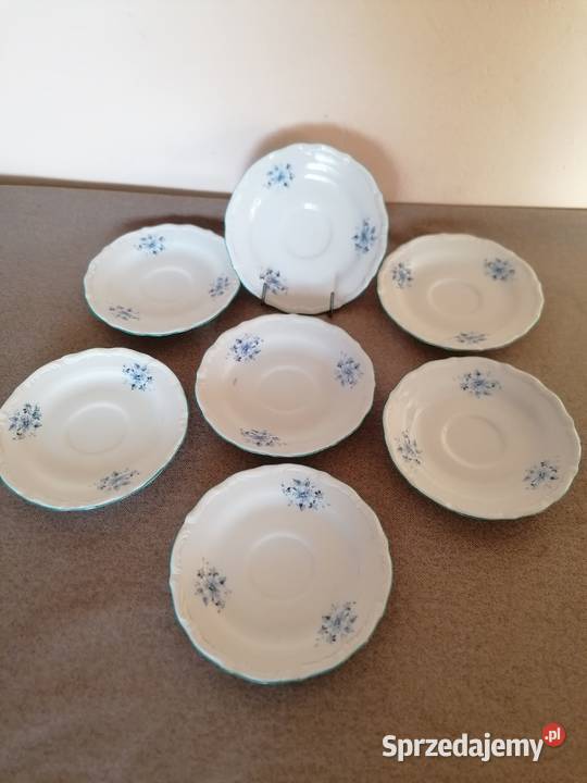 Spodek talerzyk deserowy porcelana biały Łódź