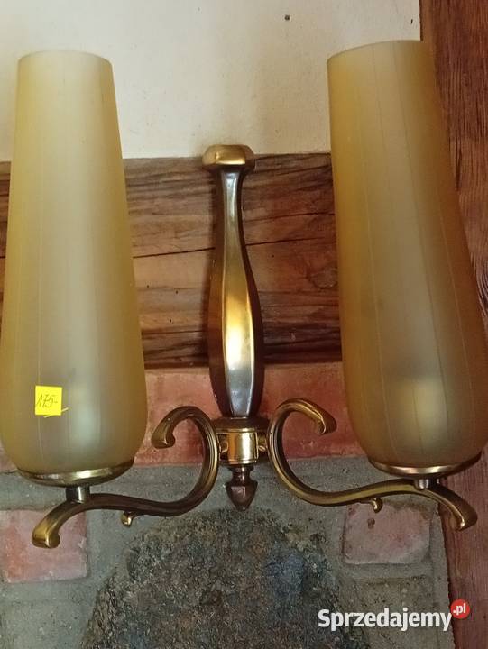 Dwa kinkiety w stylu Art Deco Prusim