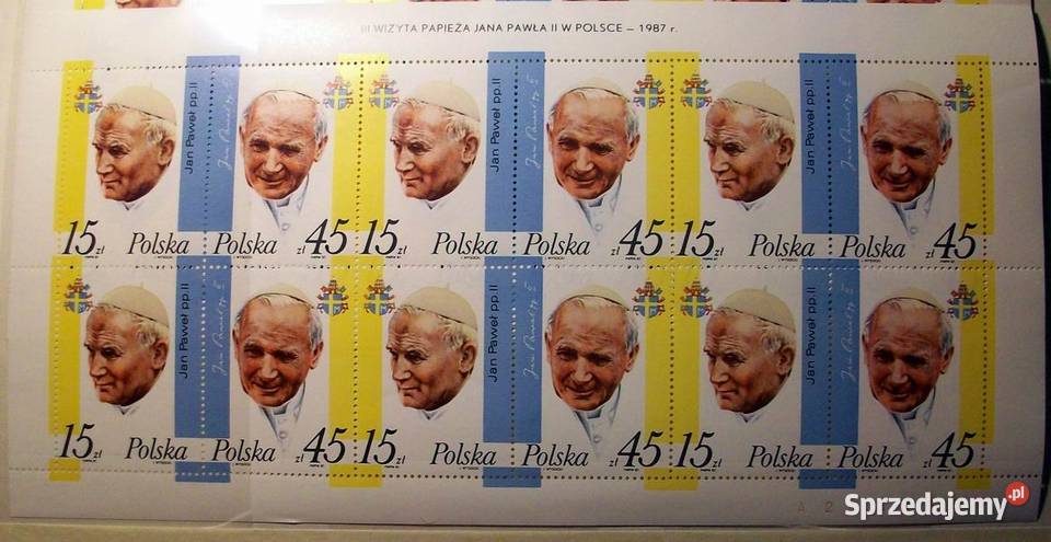 Znaczki polskie 1987 Fi Ark 2951 2952 z numerem Leźnica Wielka-Osiedle