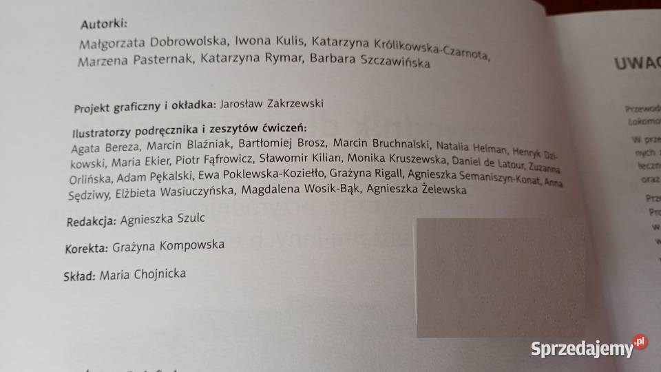 Przewodnik nauczyciela Lokomotywa klasa pierwsza Gdańsk