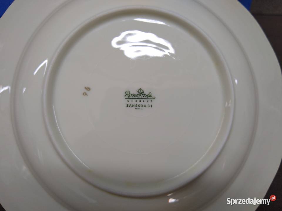 Talerz głęboki Rosenthal Sanssouci ecru 2 wielkopolskie Kalisz