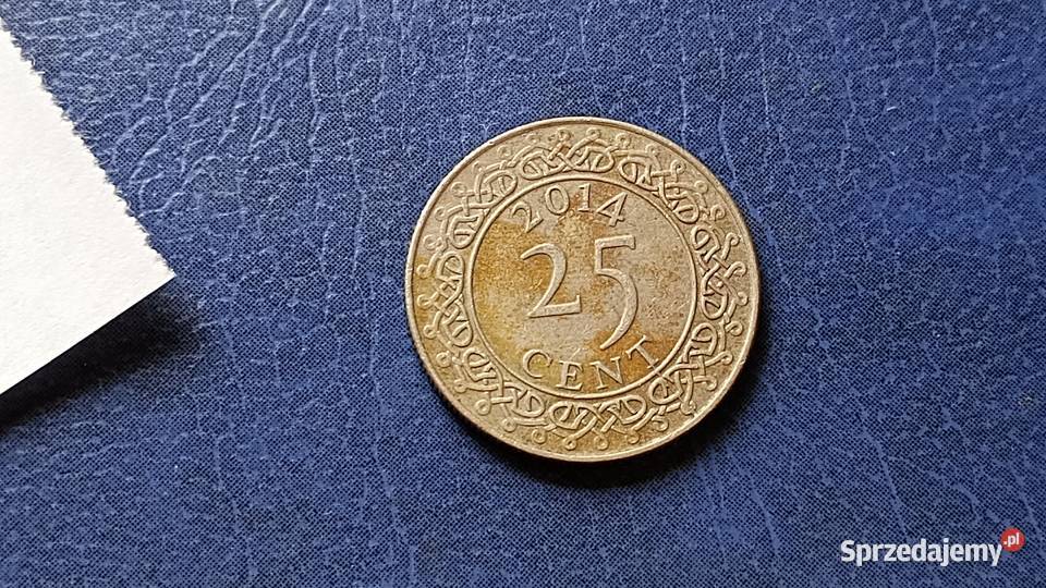 Stare monety 25 cent 2014 Surinam Numizmatyka Lesko sprzedam