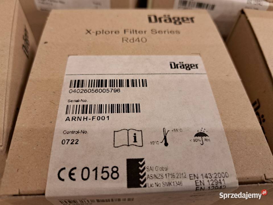 Zestaw 10 sztuk Drger Xplore Rd40 filtr cząstek Czechowice-Dziedzice
