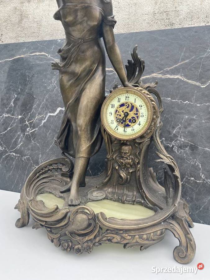 Mosiężny zegar kominkowy sprzedam