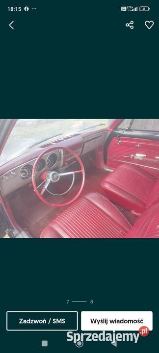 Chevrolet corvair monza sedan 2 sztuki 1965 16000km Zamość