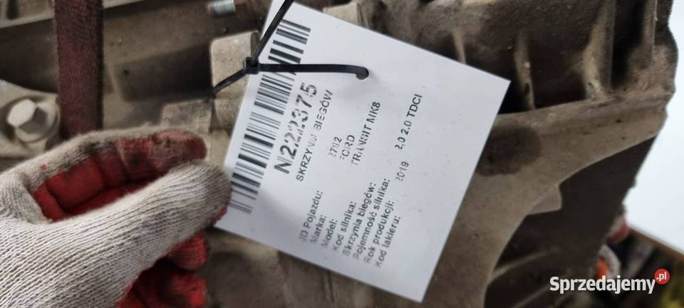 SKRZYNIA BIEGÓW FORD TRANSIT MK8 GK2R7002DGB 19R osobowe kujawsko-pomorskie Lipno