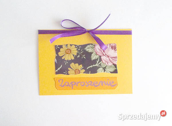 ogólne zaproszenia bez tekstu żółte zaproszenie opolskie