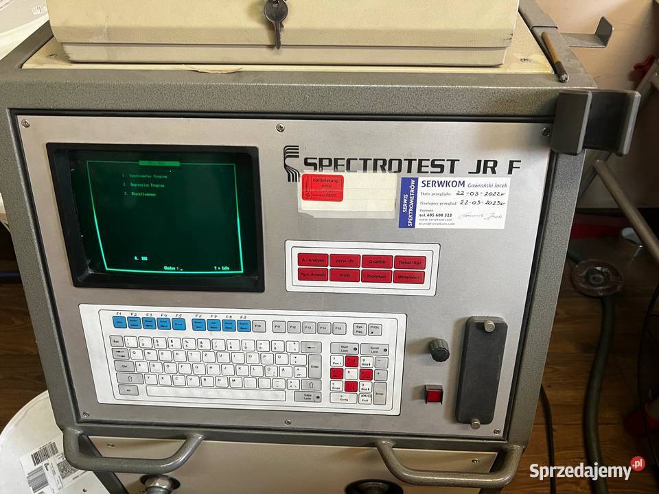 Spektometr SPECTROTEST JRF skład chemiczny śląskie Chorzów sprzedam