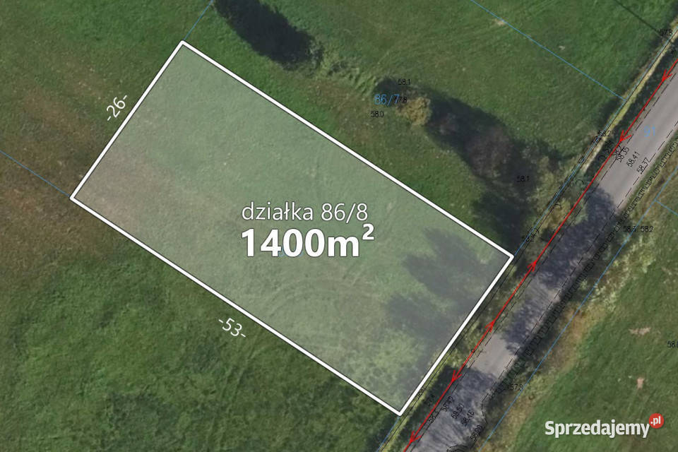 Działka 1400 m2 z warunkami zabudowy gmWłocławek
