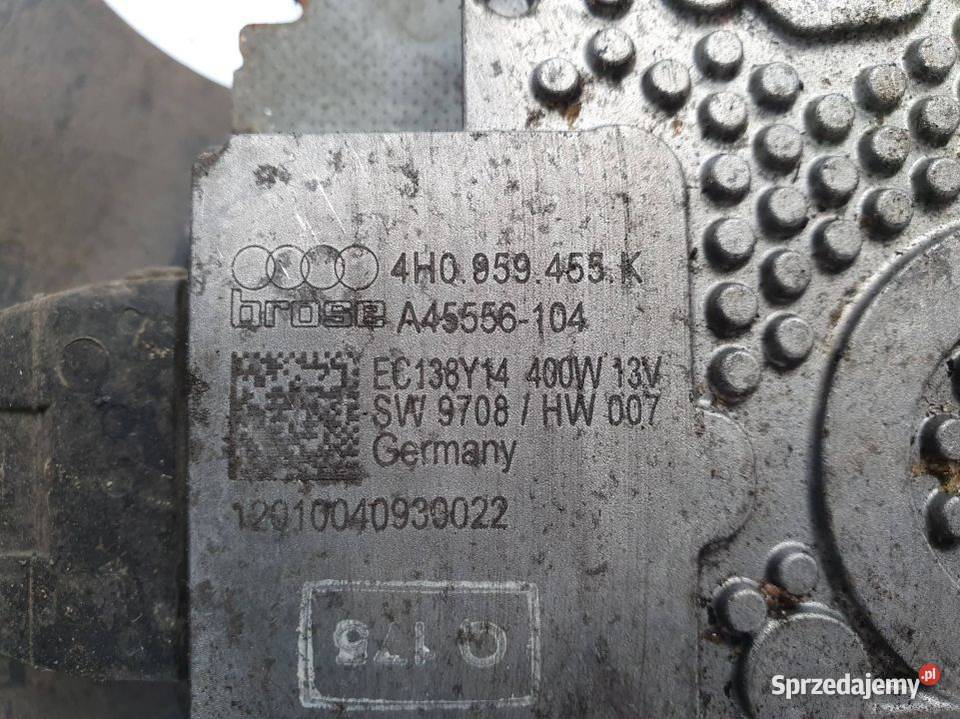 WENTYLATOR CHŁODNICY AUDI A8 D4 4H0959455K Lipno