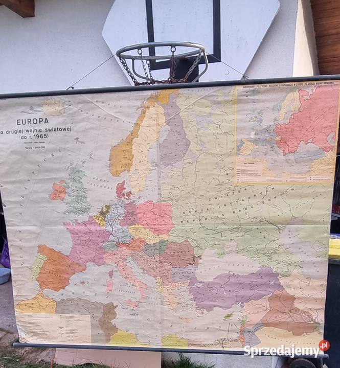 Mapa Europy po drugiej wojnie światowej