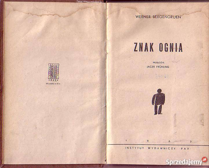 9128 ZNAK OGNIA WERNER BERGENGRUEN Czyrna