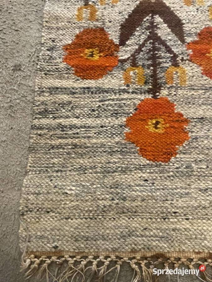 Kilim wełniany Cepelia PRL dekoracyjny motyw